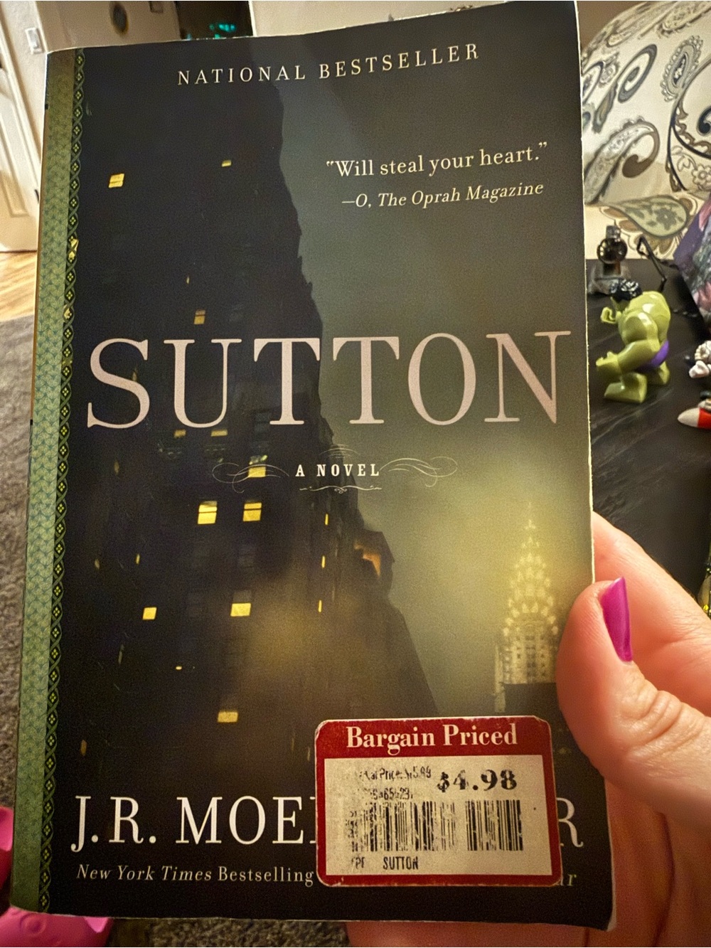 Sutton by J.R. Moehringer - Dark Green & Black Cover